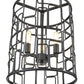Amoret 3-Light Matte Black Convertible Pendant