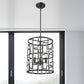 Amoret 3-Light Matte Black Convertible Pendant