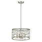 Amoret 4-Light Antique Silver Convertible Pendant