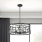 Amoret 5-Light Matte Black Convertible Pendant