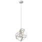 Hedron 1-Light White Pendant