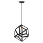 Hedron 1-Light Matte Black Pendant