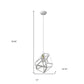 Hedron 1-Light White Pendant