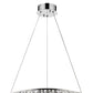 Silver Faux Crystal Bling Ring LED Hanging Light