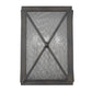 Black And Clear Three Light Transparent Dimmable Outdoor Hanging Lights With Bronze Shades