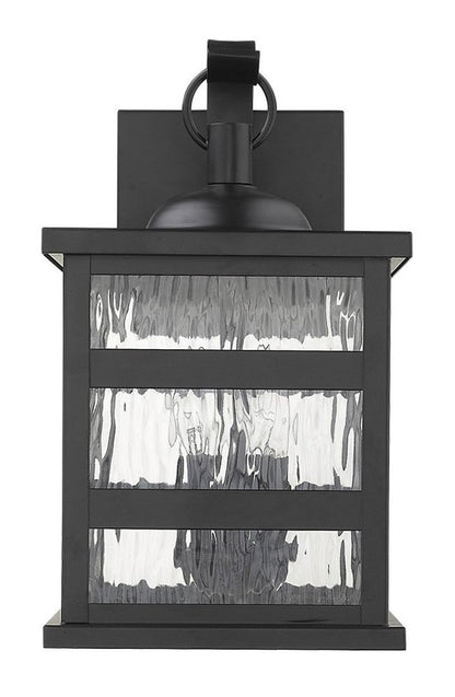 Black And Clear Three Light Transparent Dimmable Outdoor Hanging Lights With Black Shades