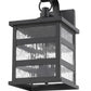 Black And Clear Three Light Transparent Dimmable Outdoor Hanging Lights With Black Shades