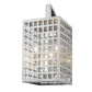 White And Clear Three Light Seeded Dimmable Outdoor Hanging Lights With Nickel Shades