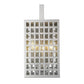 White And Clear Three Light Seeded Dimmable Outdoor Hanging Lights With Nickel Shades