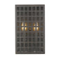 Black And Clear Two Light Seeded Dimmable Outdoor Hanging Lights With Bronze Shades