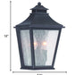 Matte Black Two Light Pocket Lantern Wall Light