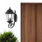 20" Black And Clear Metal and Glass Flush Mounted Sconce