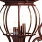 31" Walnut And Clear Metal and Glass Vanity Flush Mounted Sconce