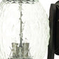 22" Black And Clear Metal and Glass Vanity Flush Mounted Sconce