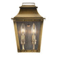 Coventry 2-Light Aged Brass Pocket Wall Light