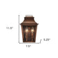 Coventry 2-Light Copper Patina Pocket Wall Light