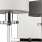 12" Silver And White Metal Flush Mounted Sconce