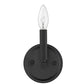 One Light Matte Black Wall Sconce