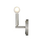 One Light Silver Wall Sconce