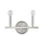 7" Silver Metal Vanity Flush Mounted Sconce