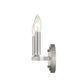 7" Silver Metal Vanity Flush Mounted Sconce