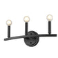 7" Black Metal Vanity Flush Mounted Sconce
