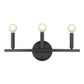7" Black Metal Vanity Flush Mounted Sconce
