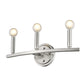 7" Silver Metal Vanity Flush Mounted Sconce