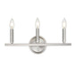 7" Silver Metal Vanity Flush Mounted Sconce