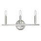 7" Silver Metal Vanity Flush Mounted Sconce