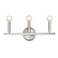 7" Silver Metal Vanity Flush Mounted Sconce