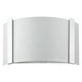 Polished Chrome Wall Sconce with Frosted Glass Shade