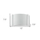 Polished Chrome Wall Sconce with Frosted Glass Shade