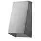 Brushed Silver Geometric Wall Sconce