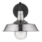 Silver Shallow Plate Shape Wall Light