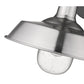 Silver Shallow Plate Shape Wall Light