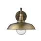Antiqued Brass Seeded Dimmable Outdoor Hanging Light With Brass Shades