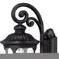 Matte Black Cast Aluminum Glass Lantern Wall Sconce