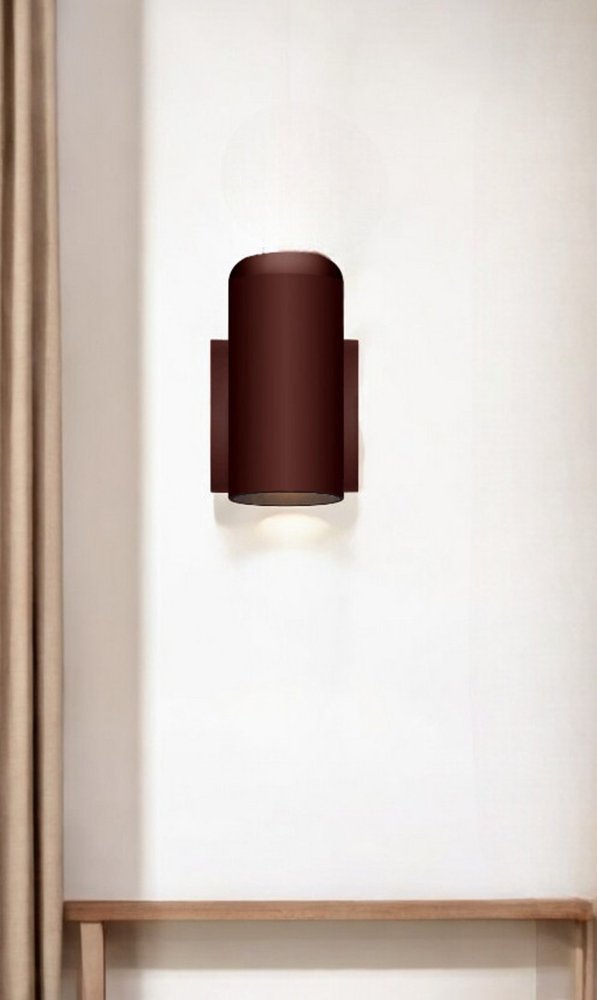 7" Copper Plastic Flush Mounted Sconce
