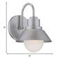 Brushed Silver Lamp Shade Wall Light