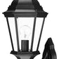 Matte Black Swing Arm Lantern Wall Light