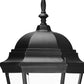 22" Black And Clear Metal Flush Mounted Sconce