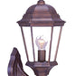 22" Dark Brown And Clear Metal Flush Mounted Sconce