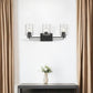 Livvy 3-Light Matte Black Vanity