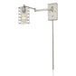 Industrial Silver Metal Wall Sconce