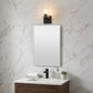10" Black And Clear Metal Vanity Flush Mounted Sconce