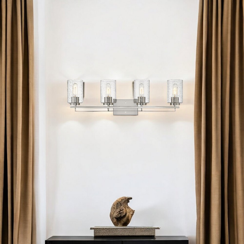 Orella 4-Light Satin Nickel Vanity