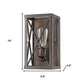 Antique Bronze Metal Geometric Wall Light