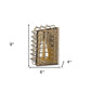 Light Gold Cage Wall Sconce
