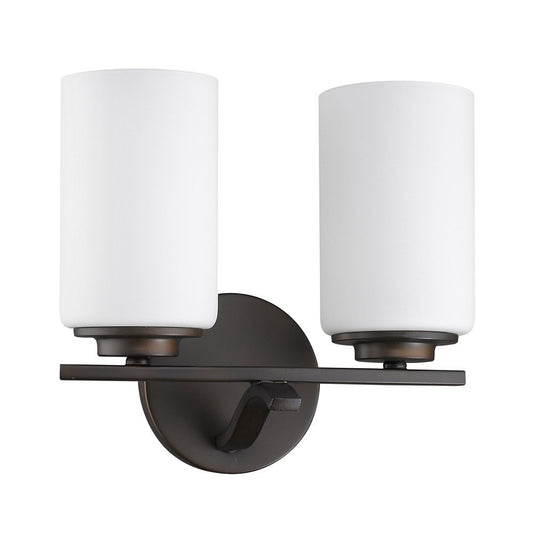 11" Black And White Metal Flush Mounted Sconce